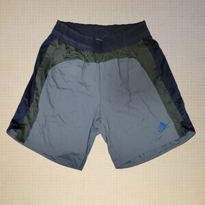 Adidas Men's M7 Running Shorts, Gray & Navy, Size Medium Lightweight Athletic